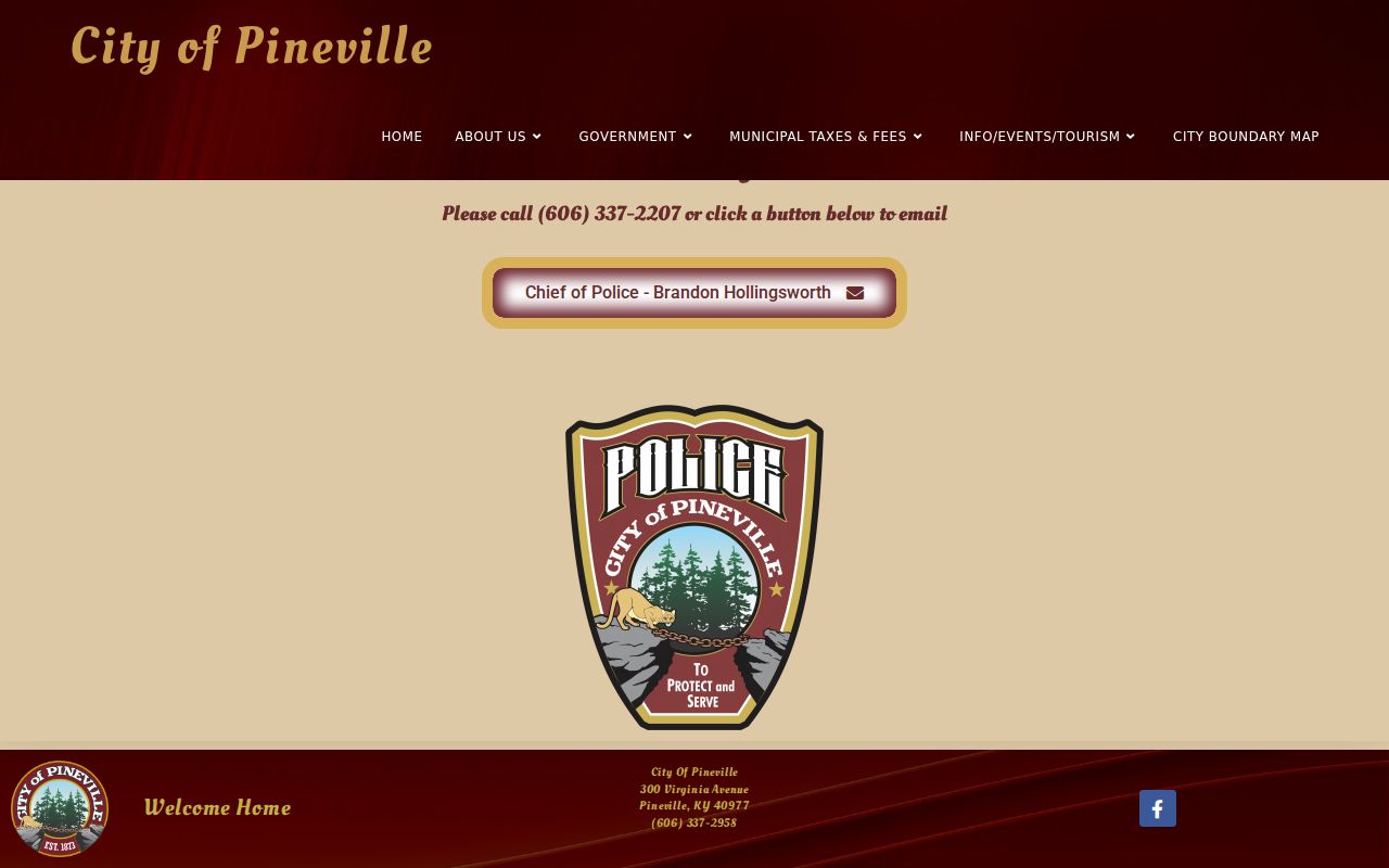 Pineville Police contact for Bell County sex offender registry concerns